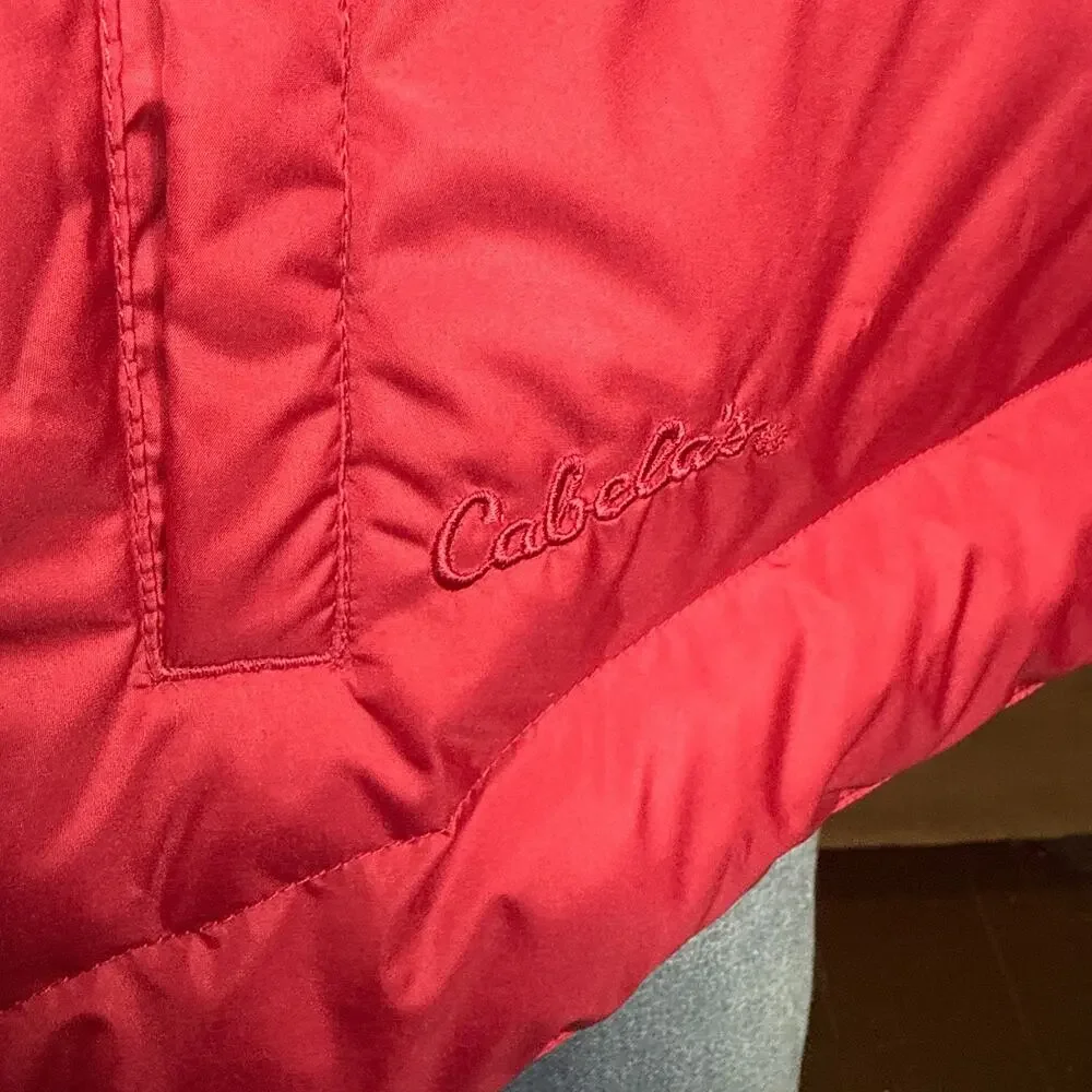 Cabela’s Premier Northern Goosedown Red Puffer Vest Women’s Large90